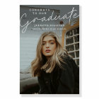 Modern Script Simple Photo Graduation Welcome