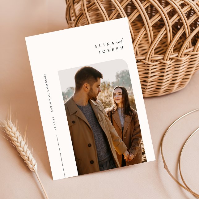 Modern Script Simple Wedding Photo Invitation (Creator Uploaded)