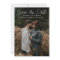 Modern Script Simple Wedding Photo 
