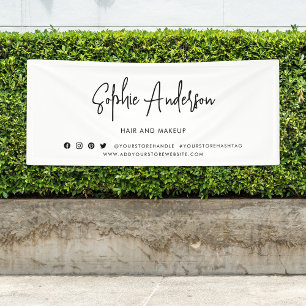 Modern Script Social Media Branding Marketing Banner
