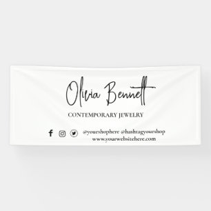 Modern Script Social Media Marketing Display  Banner