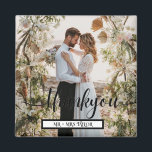 Modern Script Thank You Wedding Photo Favour Magnet<br><div class="desc">Modern Script Thank You Wedding Photo Favour Magnet.Customize These Wedding Thank You Magnets With Your Favourite Wedding Photo,  and Names.Thank You Magnets For Your Wedding Guests..</div>