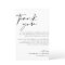 Modern Script Thank You Wedding Reception Card