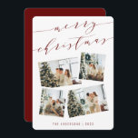 Modern Script Typogpraphy Merry Christmas Photo Holiday Card<br><div class="desc">Modern Script Typogpraphy Merry Christmas Photo Holiday Card</div>