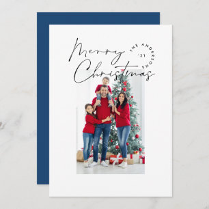 Modern script typography 1 photo Christmas Holiday