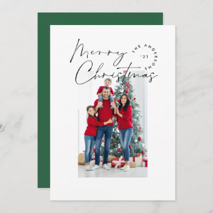 Modern script typography 1 photo Christmas Holiday