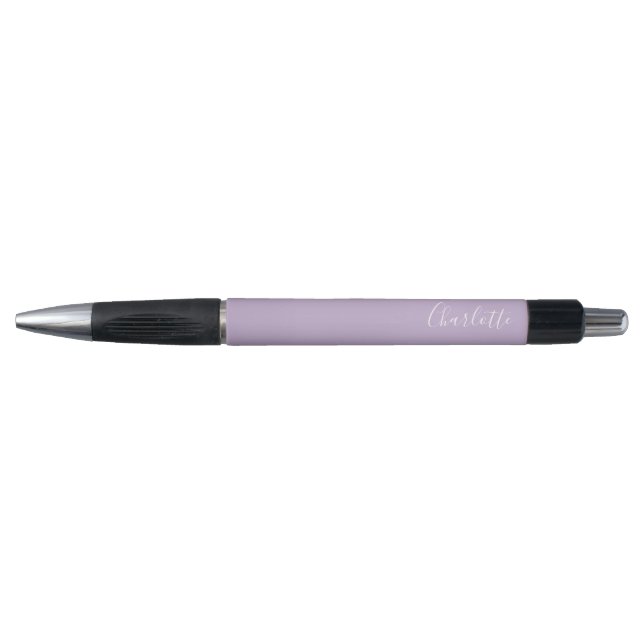 Modern Script Typography Name Simple Orchid Bloom Pen (Front)