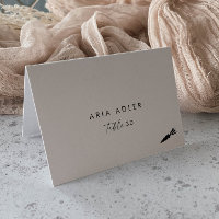 Modern Script Veggie Menu Option Place Cards