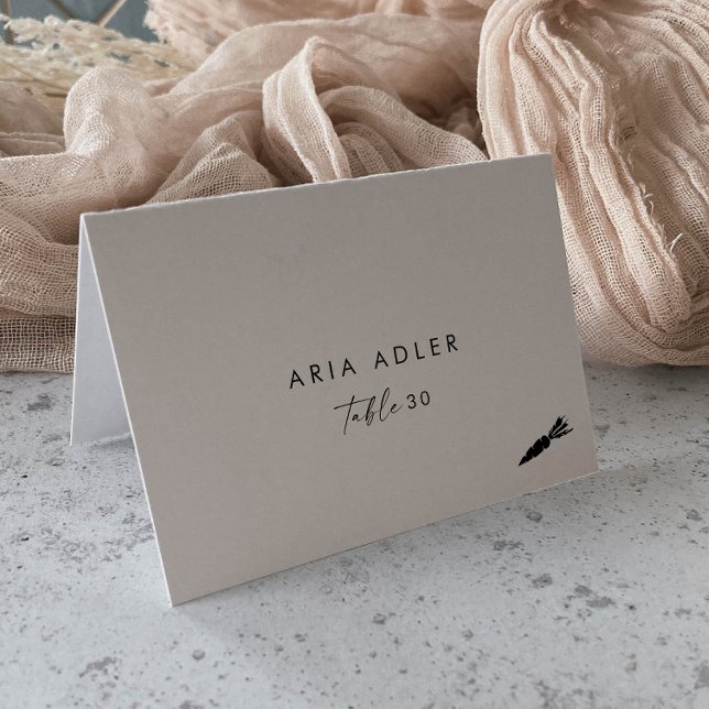 Modern Script Veggie Menu Option Place Cards (Creator Uploaded)