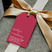 Modern Script Viva Magenta Minimalistic Wedding