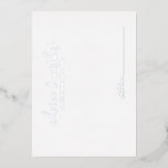 Modern Script Wedding Advice and Wishes Silver<br><div class="desc">Add a personal touch to your wedding with a modern wedding advice and wishes card. This advice card features title in silver foil modern calligraphy font style and details in silver foil modern sans serif font style on white background. Perfect for wedding, baby shower, birthday party, bridal shower, bachelorette party...</div>