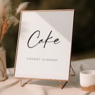 Modern Script Wedding Cake Poster