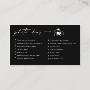 Modern Script Wedding Capture the love QR Code  Enclosure Card