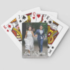 modern script wedding day photo personalized