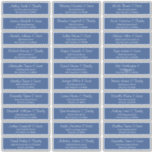 Modern Script Wedding Guest Names Address<br><div class="desc">Composed of simple serif and modern cursive script typography. These elements are simple,  elegant,  and modern. This has 30 stickers. 
 
 This is designed by White Paper Birch Co. exclusive for Zazzle.
 
 Available here:
 http://www.zazzle.com/store/whitepaperbirch</div>