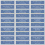 Modern Script Wedding Guest Names Address<br><div class="desc">Composed of simple serif and modern cursive script typography. These elements are simple,  elegant,  and modern. This has 30 stickers. 
 
 This is designed by White Paper Birch Co. exclusive for Zazzle.
 
 Available here:
 http://www.zazzle.com/store/whitepaperbirch</div>