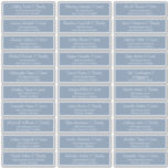 Modern Script Wedding Guest Names Address<br><div class="desc">Composed of simple serif and modern cursive script typography. These elements are simple,  elegant,  and modern. This has 30 stickers. 
 
 This is designed by White Paper Birch Co. exclusive for Zazzle.
 
 Available here:
 http://www.zazzle.com/store/whitepaperbirch</div>