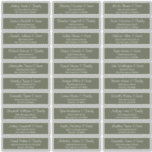 Modern Script Wedding Guest Names Address<br><div class="desc">Composed of simple serif and modern cursive script typography. These elements are simple,  elegant,  and modern. This has 30 stickers. 
 
 This is designed by White Paper Birch Co. exclusive for Zazzle.
 
 Available here:
 http://www.zazzle.com/store/whitepaperbirch</div>