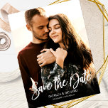 Modern Script Wedding Save The Date Photo Postcard<br><div class="desc">Modern Script Wedding Save The Date Photo Postcard</div>