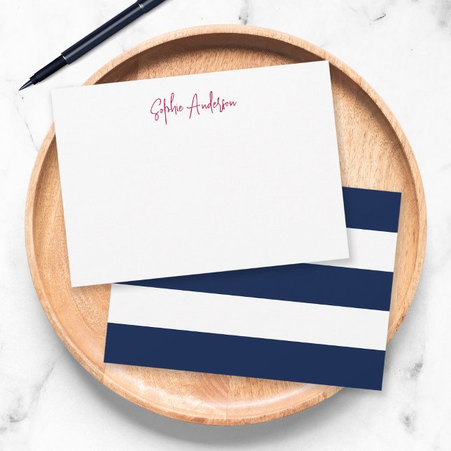 Modern Script with White Stripes and Custom Colour Card (Creator Uploaded)