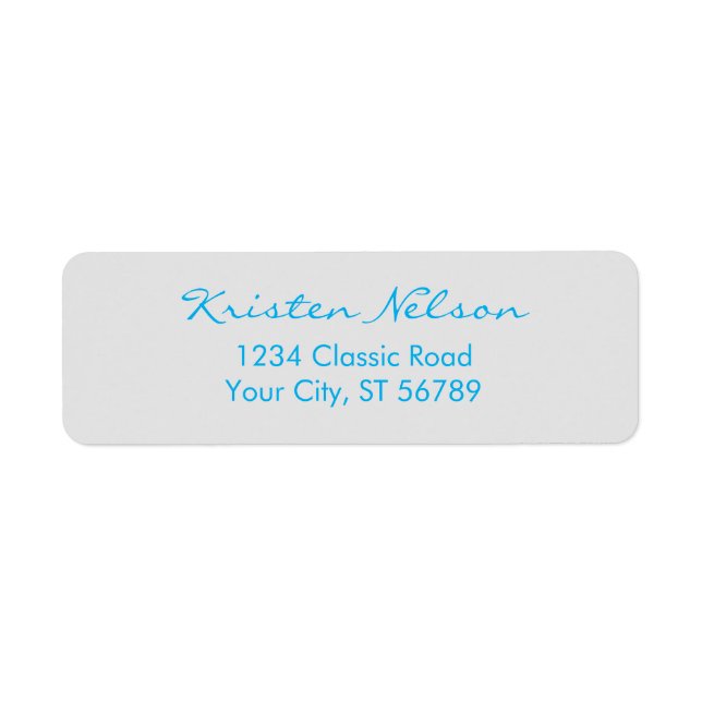 Modern Script | You Customize Colour & Font (Front)