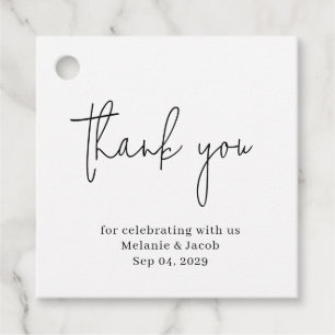 Modern Scripture Wedding Favour Tags