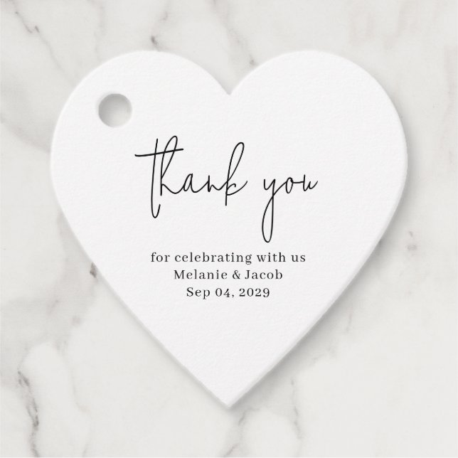 Modern Scripture Weding Favour Tags (Front)