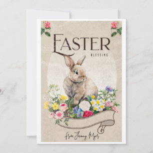 modern scropt easter blessing cards