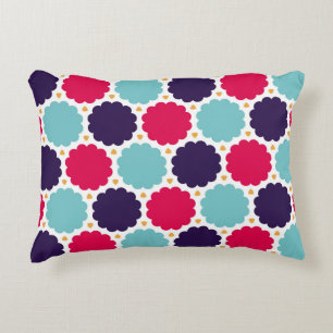 modern seamless colorful geometry cloud pattern, accent pillow