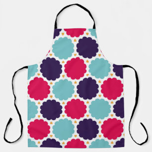  modern seamless colourful geometry cloud pattern, apron