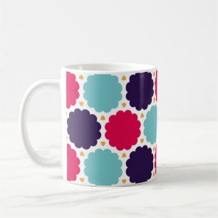 modern seamless colourful geometry cloud pattern, coffee mug