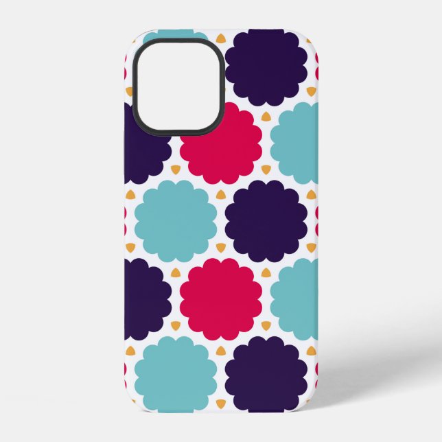  modern seamless colourful geometry cloud pattern, iPhone case (Back)