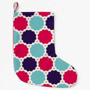  modern seamless colourful geometry cloud pattern, small christmas stocking