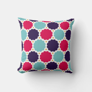  modern seamless colourful geometry cloud pattern, throw pillow