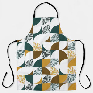 Modern seamless geometrical shape pattern apron