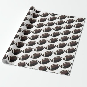 Modern Seamless Pattern American Football Wrapping Paper