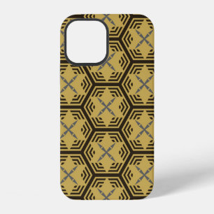 Modern seamless pattern, gold colour. Geometric B iPhone 12 Case