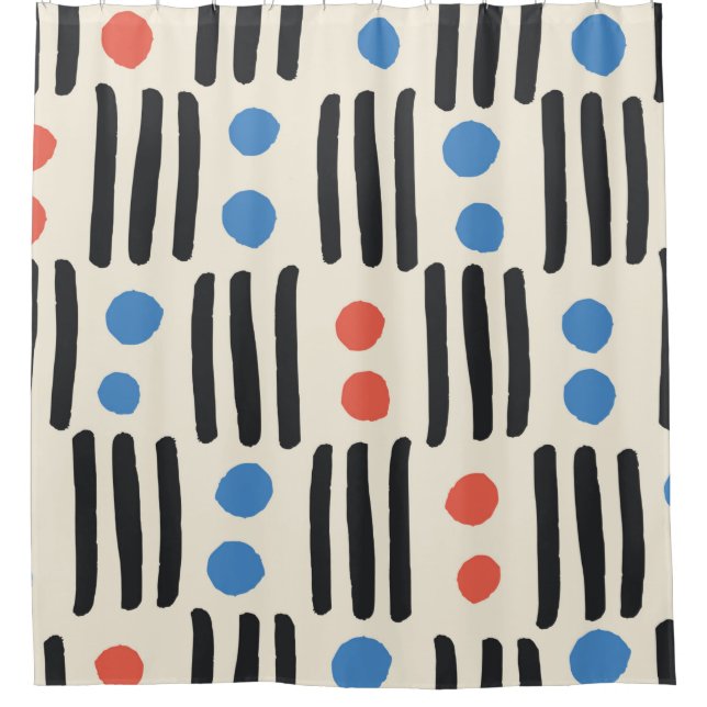 Modern seamless pattern with stripes and dots in b (Front)