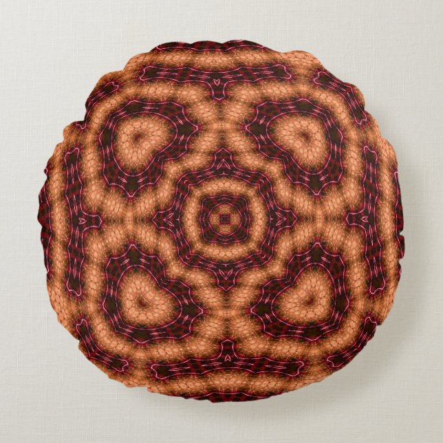 Modern seamless wallpaper tiles patternabstract,an round pillow (Front)