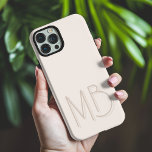 Modern Seashell Monogram Initials Contemporary iPhone 16 Pro Max Case<br><div class="desc">Modern Seashell Monogram Initials Contemporary Phone 16 Pro Max Cases features a your custom personalized monogram in modern script typography. Perfect for family and friends for birthdays,  Christmas,  holidays,  Mother's Day,  Father's Day and more. Designed by ©2024 Evco Holidays www.zazzle.com/store/evcoholidays</div>