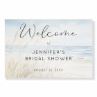 Modern Seaside Watercolor Bridal Shower Welcome