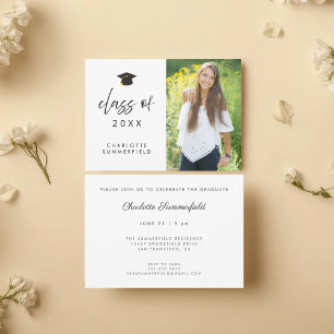 Modern Senior Class of Photo Graduation Invitation