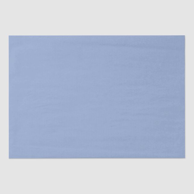Modern Serenity Blue Plain Solid Colour Tissue Paper (Front)