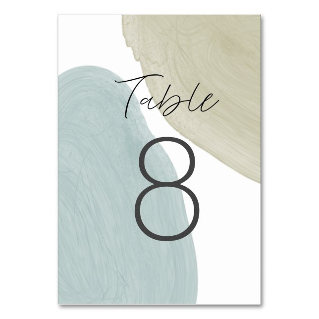 Modern Serenity Table Card (Front)