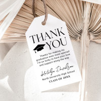 Modern Serif Thank You Class of 2026 Grad Favour