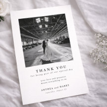 Modern Serif Typography Wedding Photo
