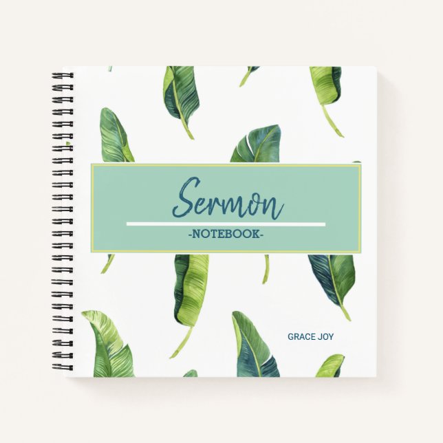Modern Sermon Notebook (Front)