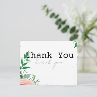 Modern set 8 Thank you card