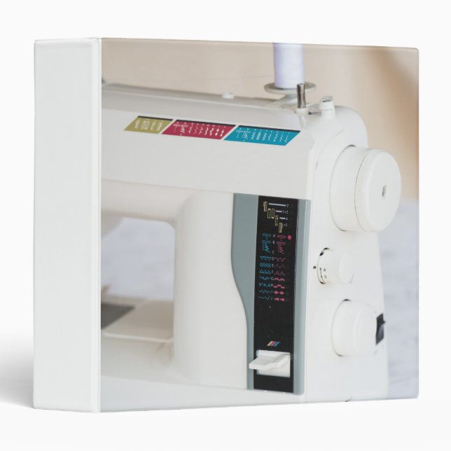 Modern sewing machine binder (Front/Spine)