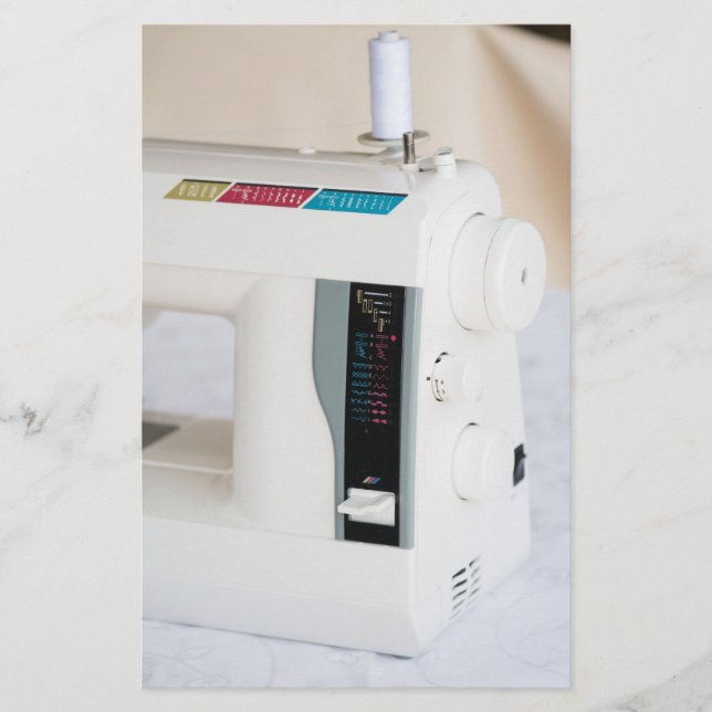 Modern sewing machine flyer (Front)